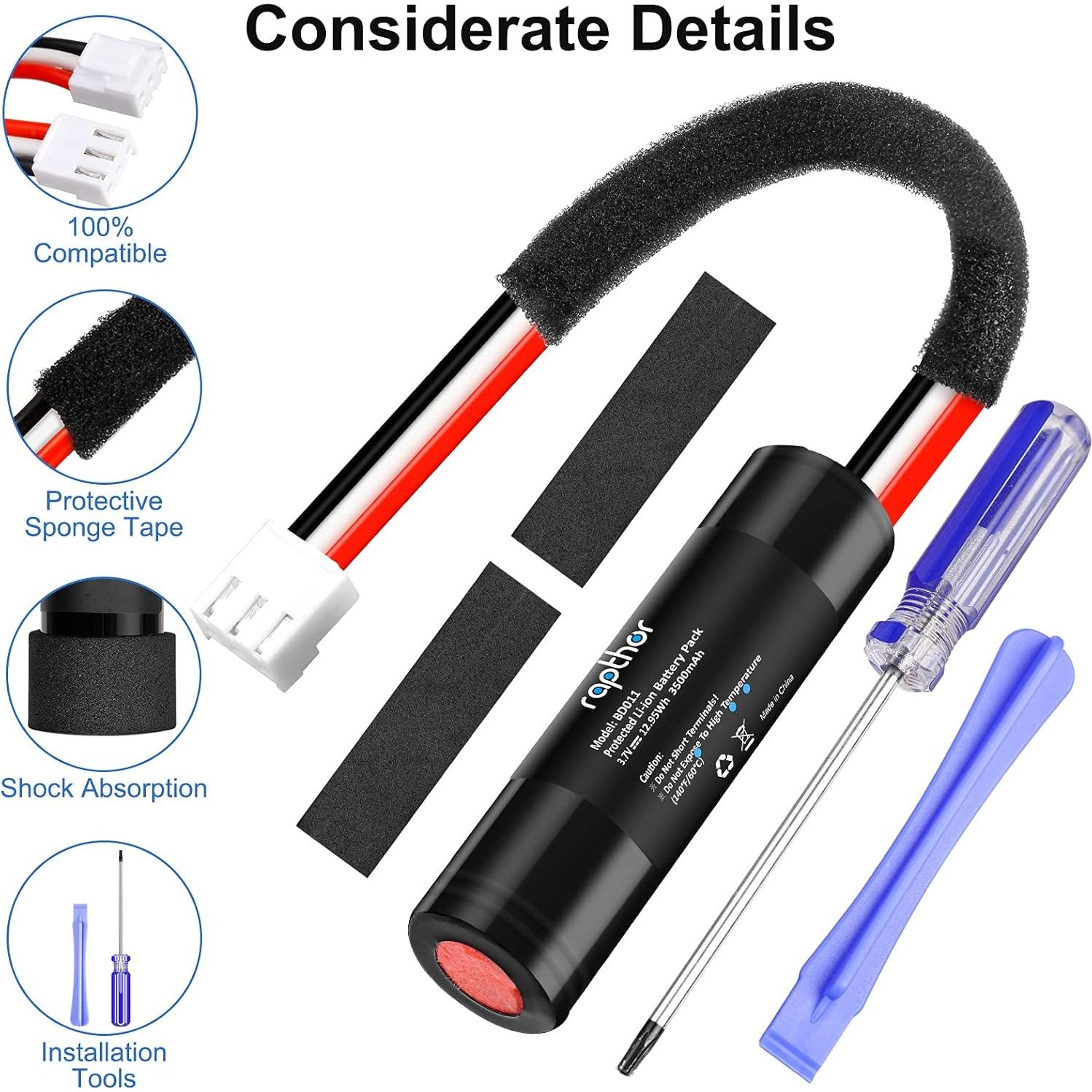 Batería Recargable Rapthor 3500mAh para Altavoz Harman Kardon