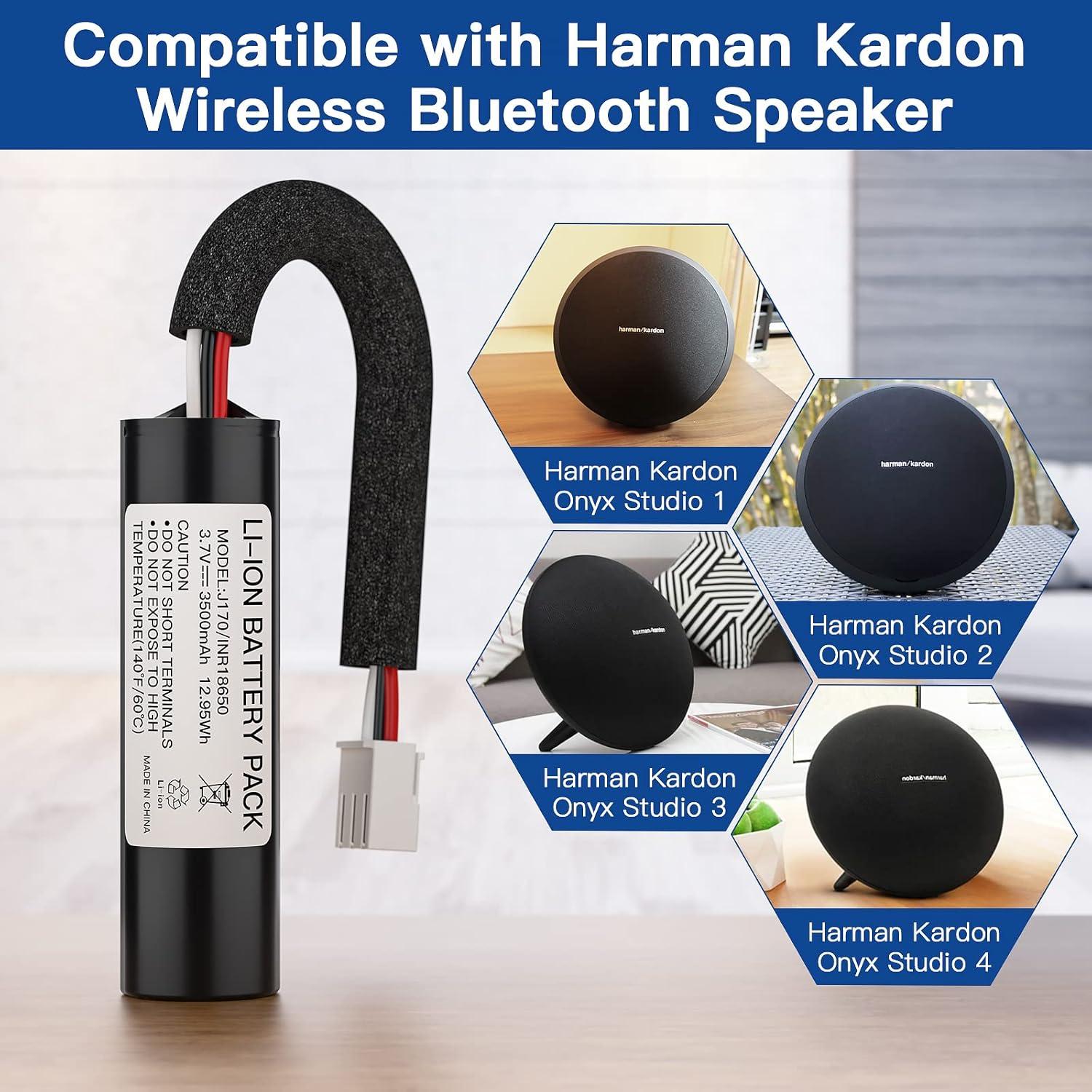 Batería Recargable Kratax 3500mAh para Altavoz Harman Kardon Onyx Studio