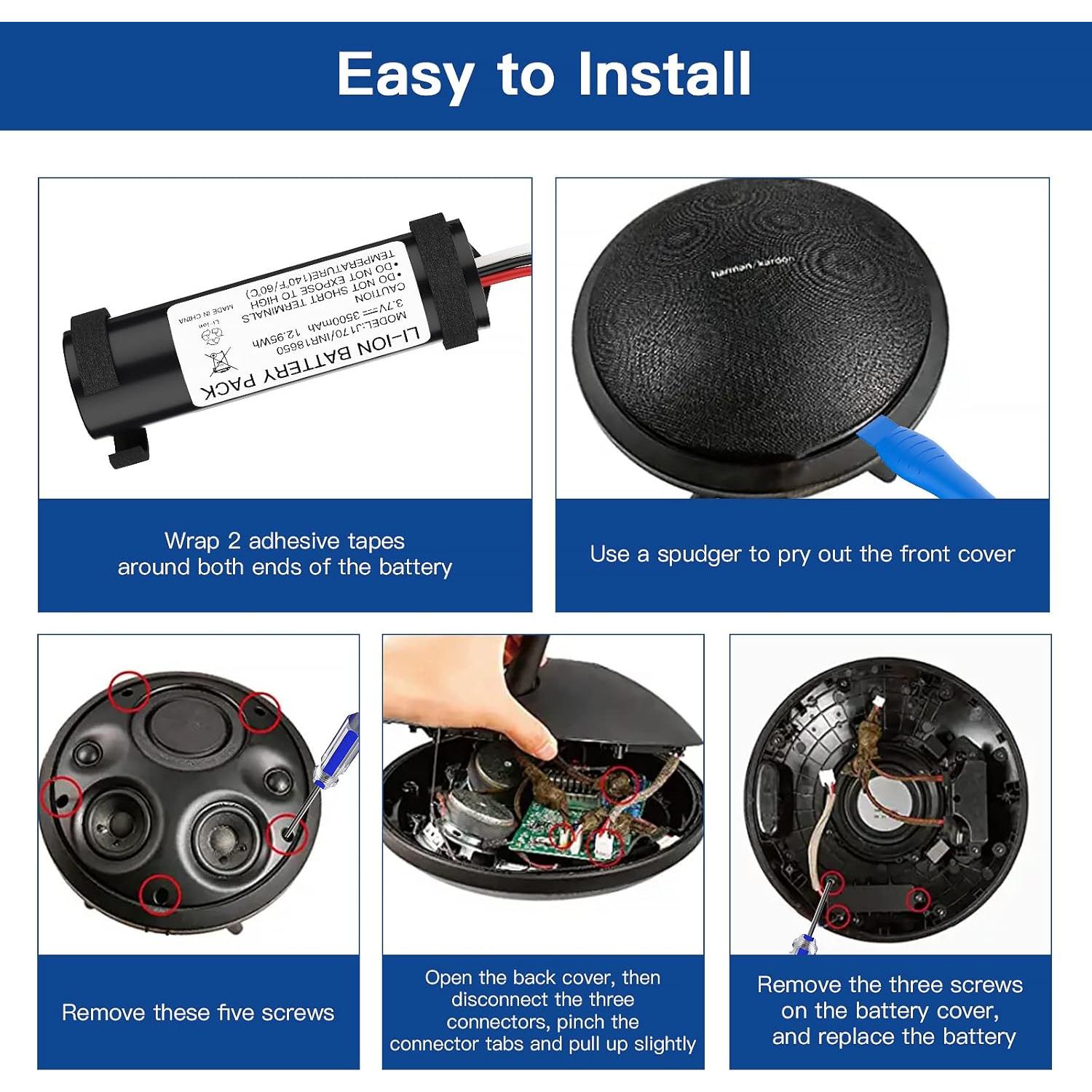 Batería Recargable Kratax 3500mAh para Altavoz Harman Kardon Onyx Studio