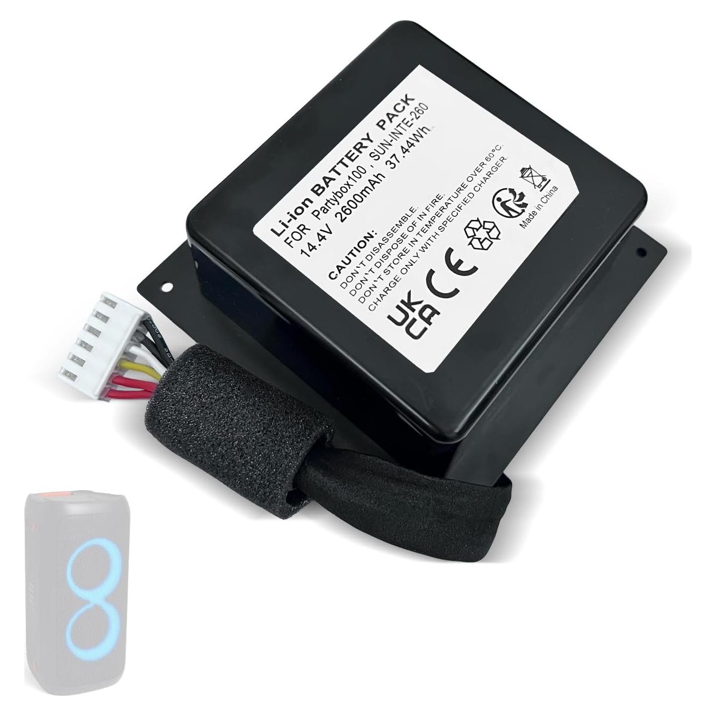 Batería de Reemplazo BooNer para JBL PartyBox 100 14.4V 2600mAh