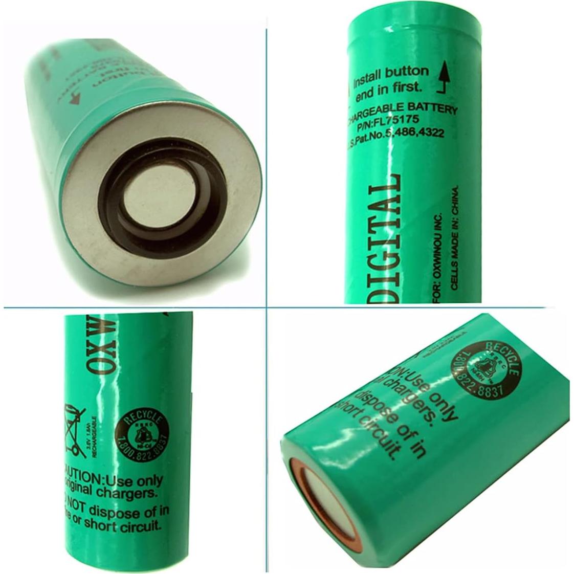 Batería recargable Ni-CD 3.6V 1800mAh OXWINOU para Streamlight