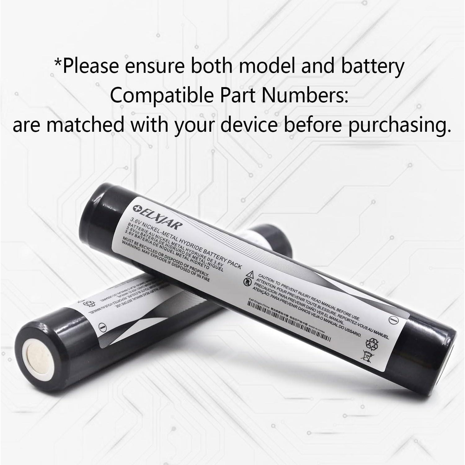 Batería Recargable Ni-MH 3.6V 3000mAh elxjar 2-Pack