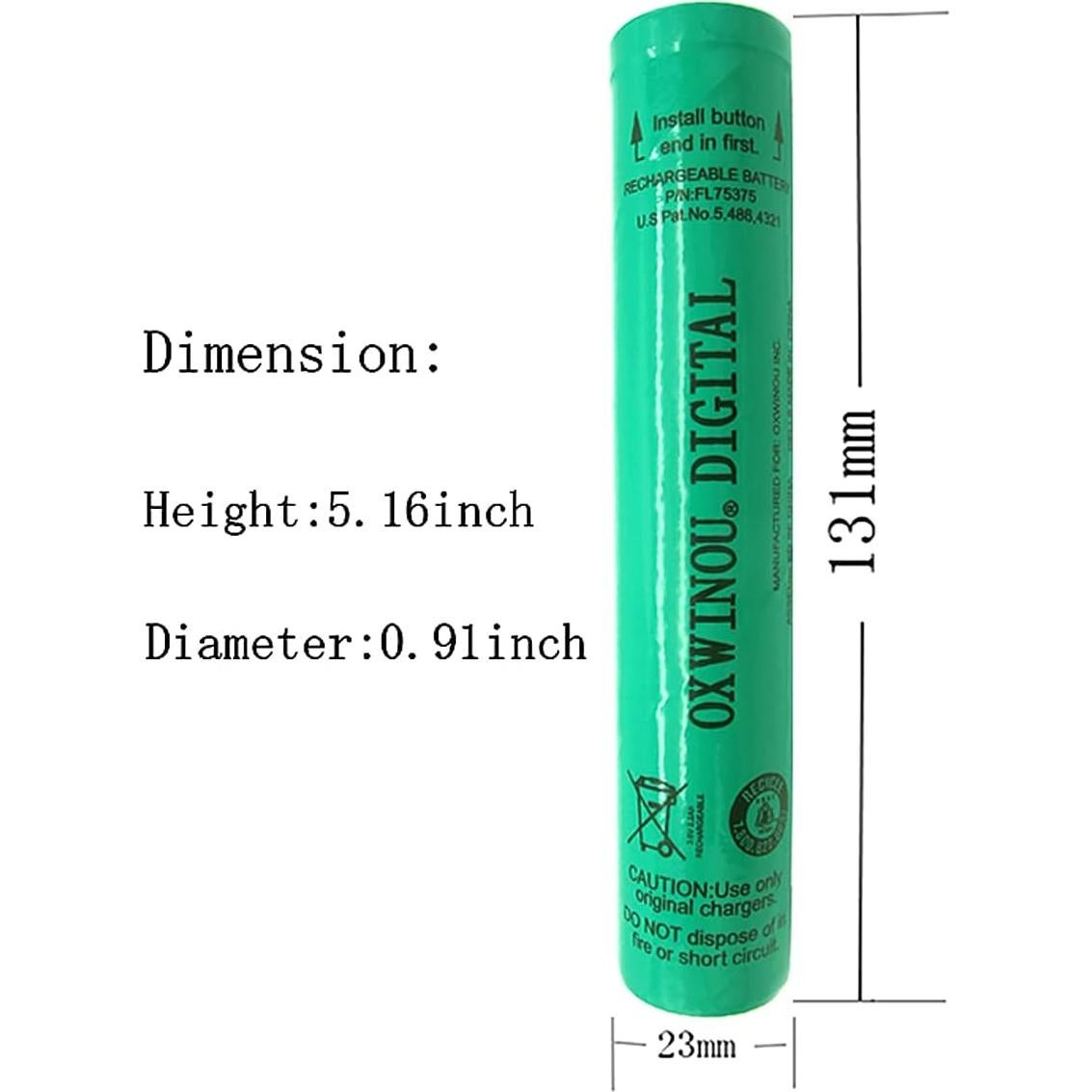 Baterías recargables Ni-MH OXWINOU 3.6V 2200mAh 2-Pack