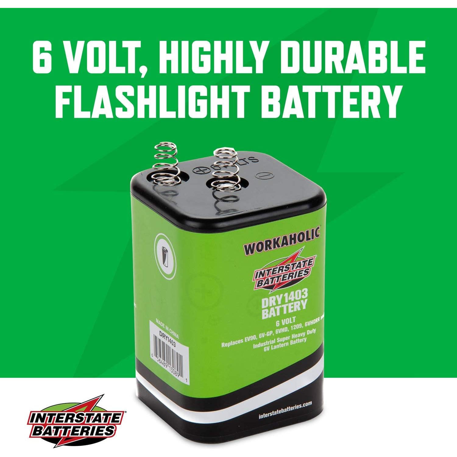 Batería de Linterna 6V Interstate Batteries DRY1403 Paquete de 6