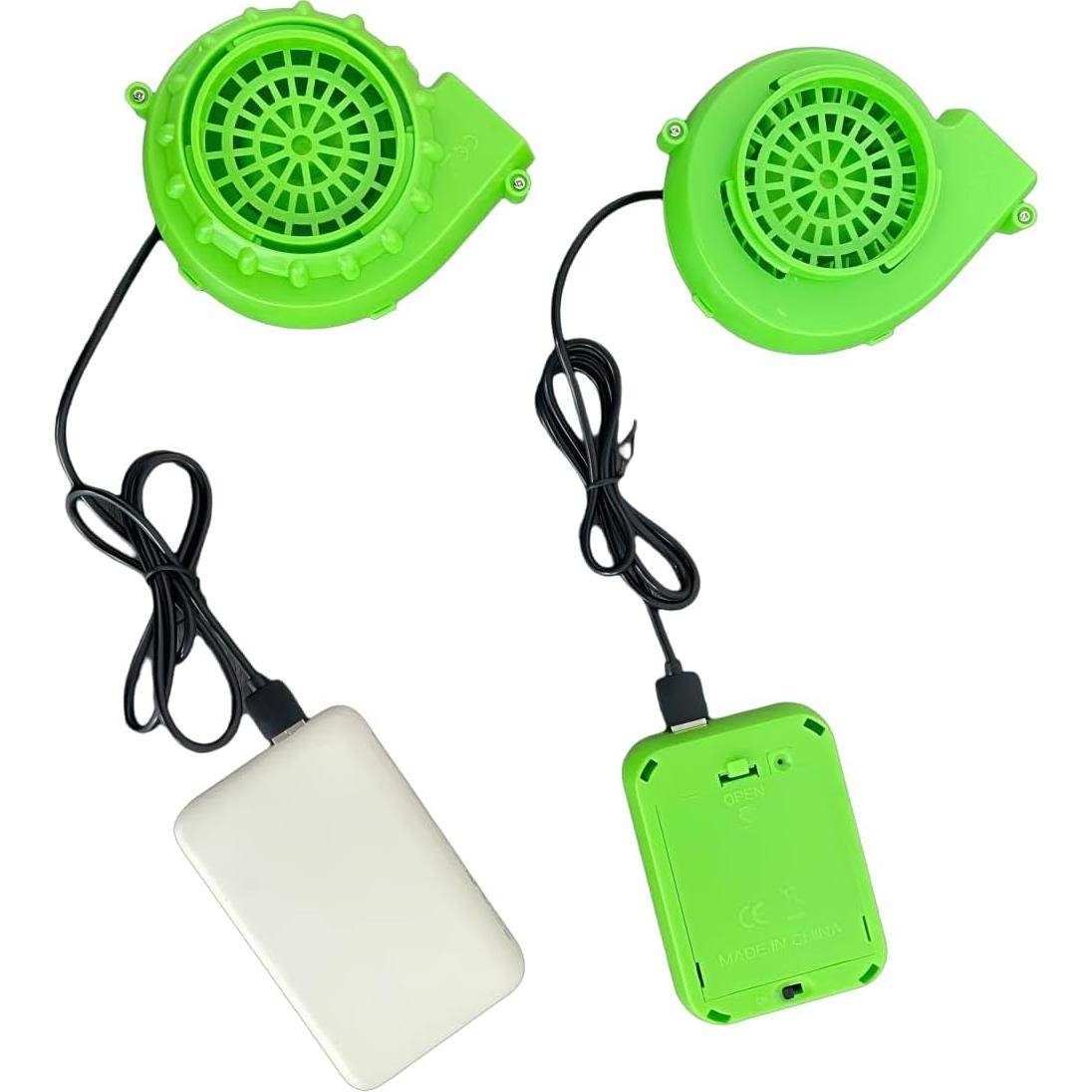 Ventilador Mini Inflable Wylksylk Verde para Disfraz