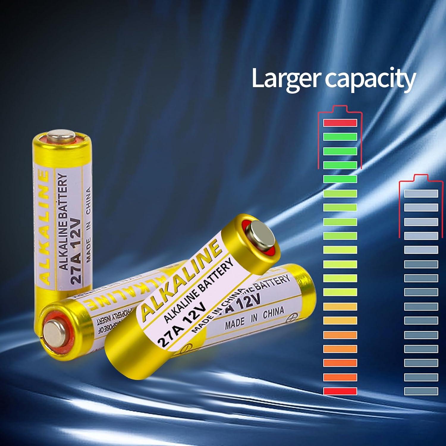 Batería Alcalina 27A 12V Yixun - Paquete de 10 Unidades