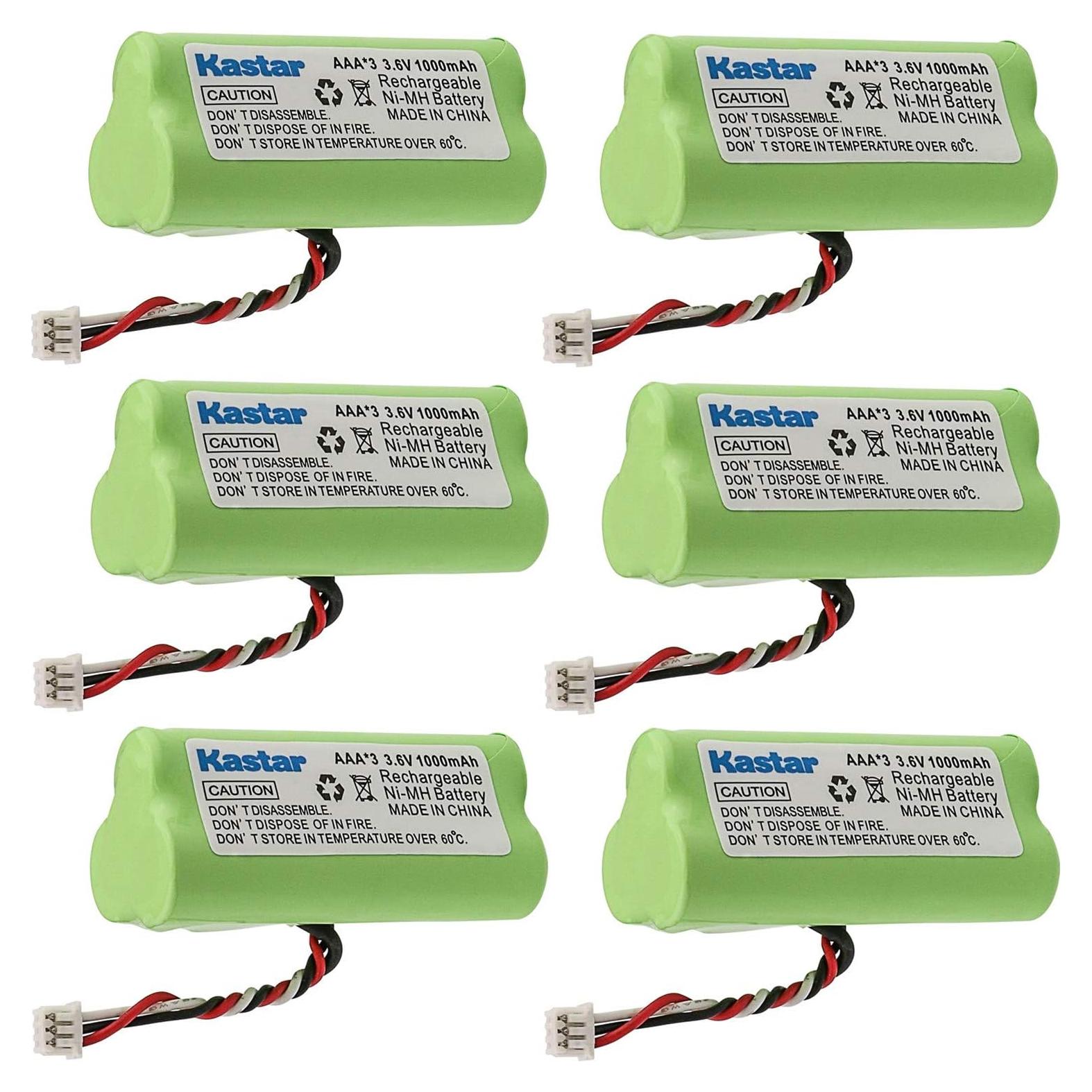 Baterías Recargables Kastar AAA 1000mAh 6-Pack para Zebra/Motorola