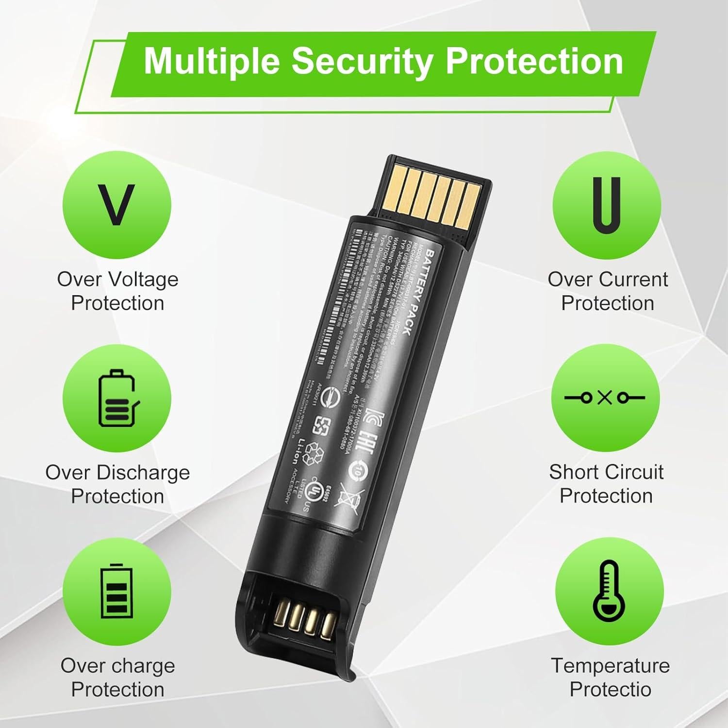 Batería de Reemplazo 2600mAh EGOWAY para Escáner Zebra DS22 DS2278