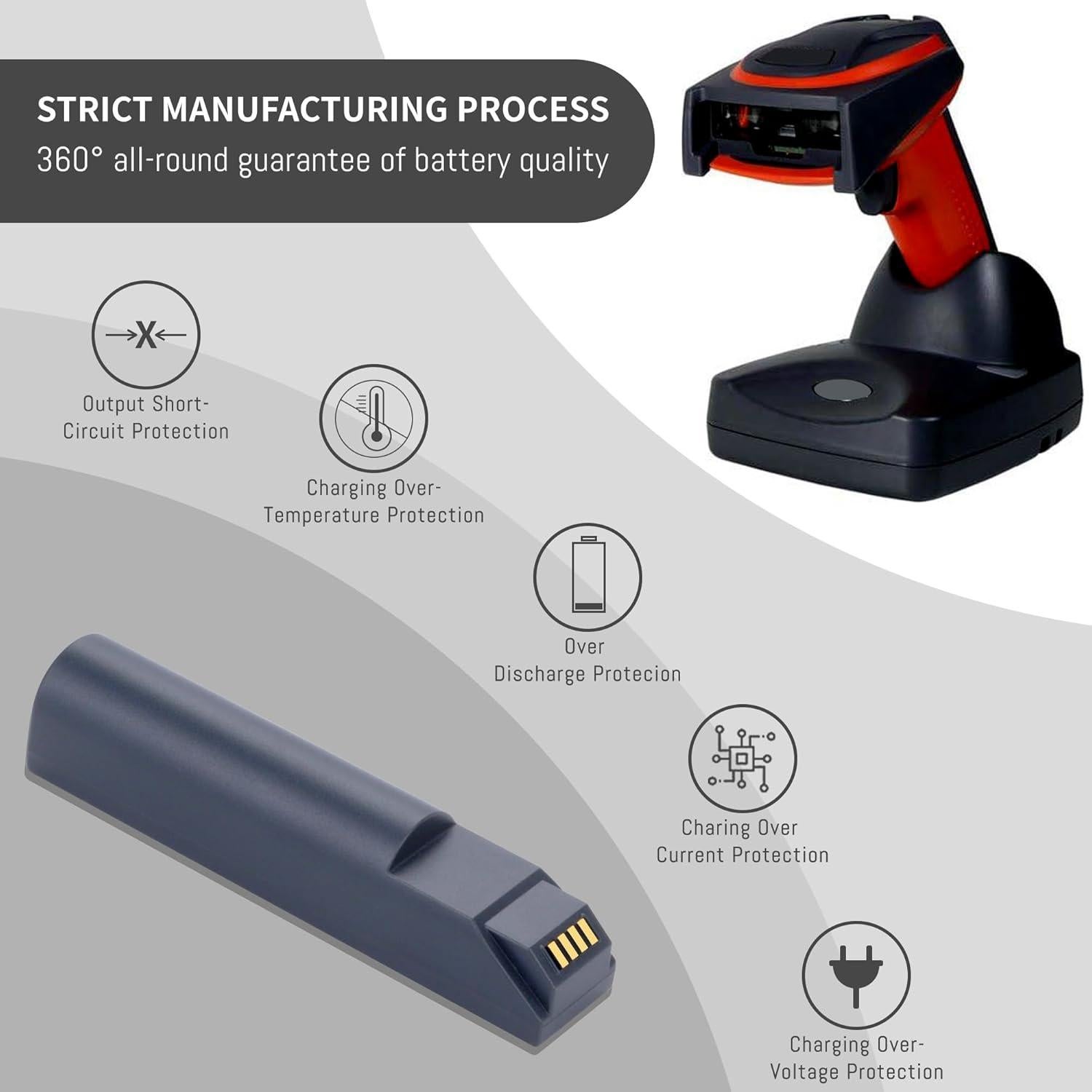 Batería de Reemplazo Honeywell BAT-SCN01 2400mAh Li-ion