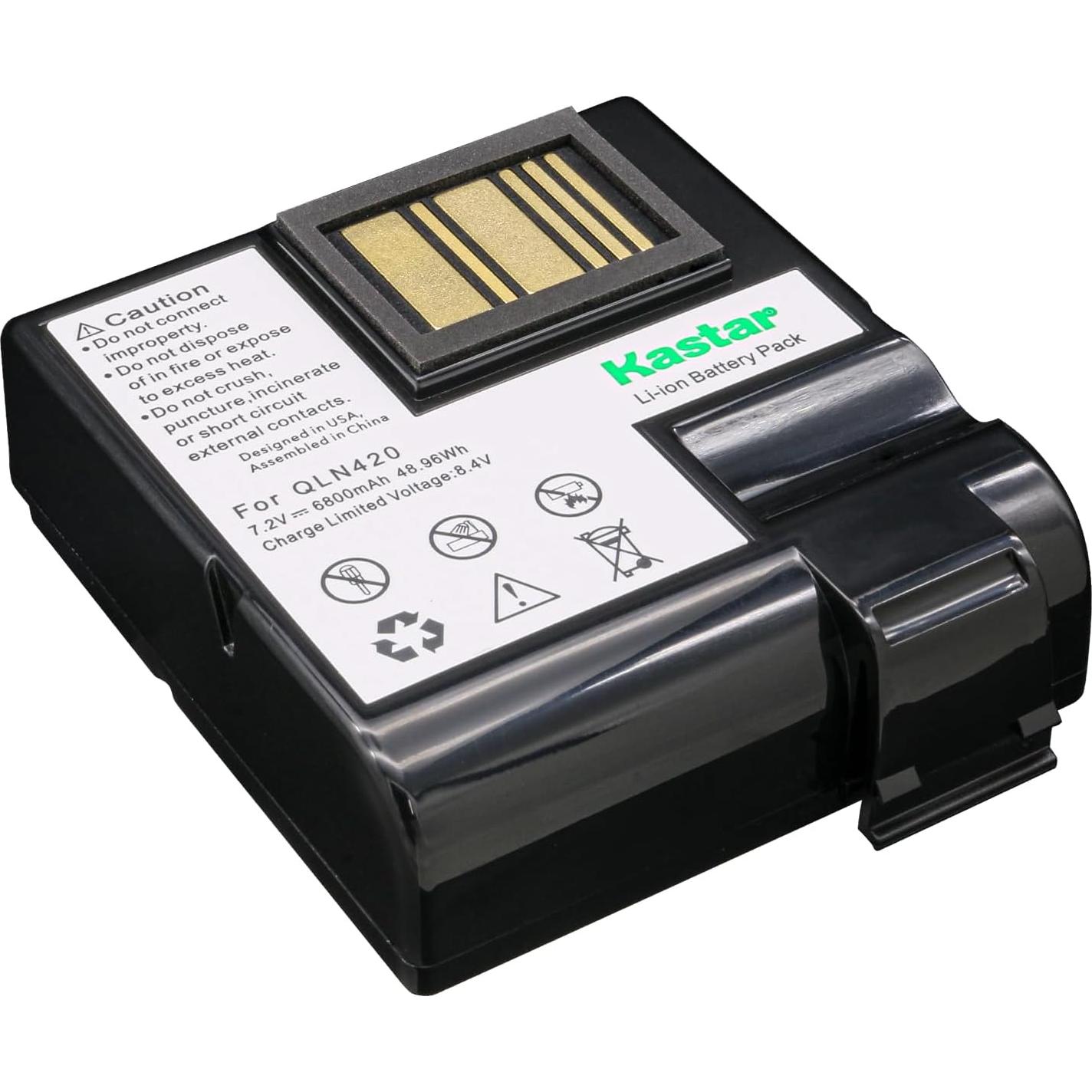 Batería Kastar 1-Pack Litio-ion 6800mAh para Zebra QLN420 ZQ630