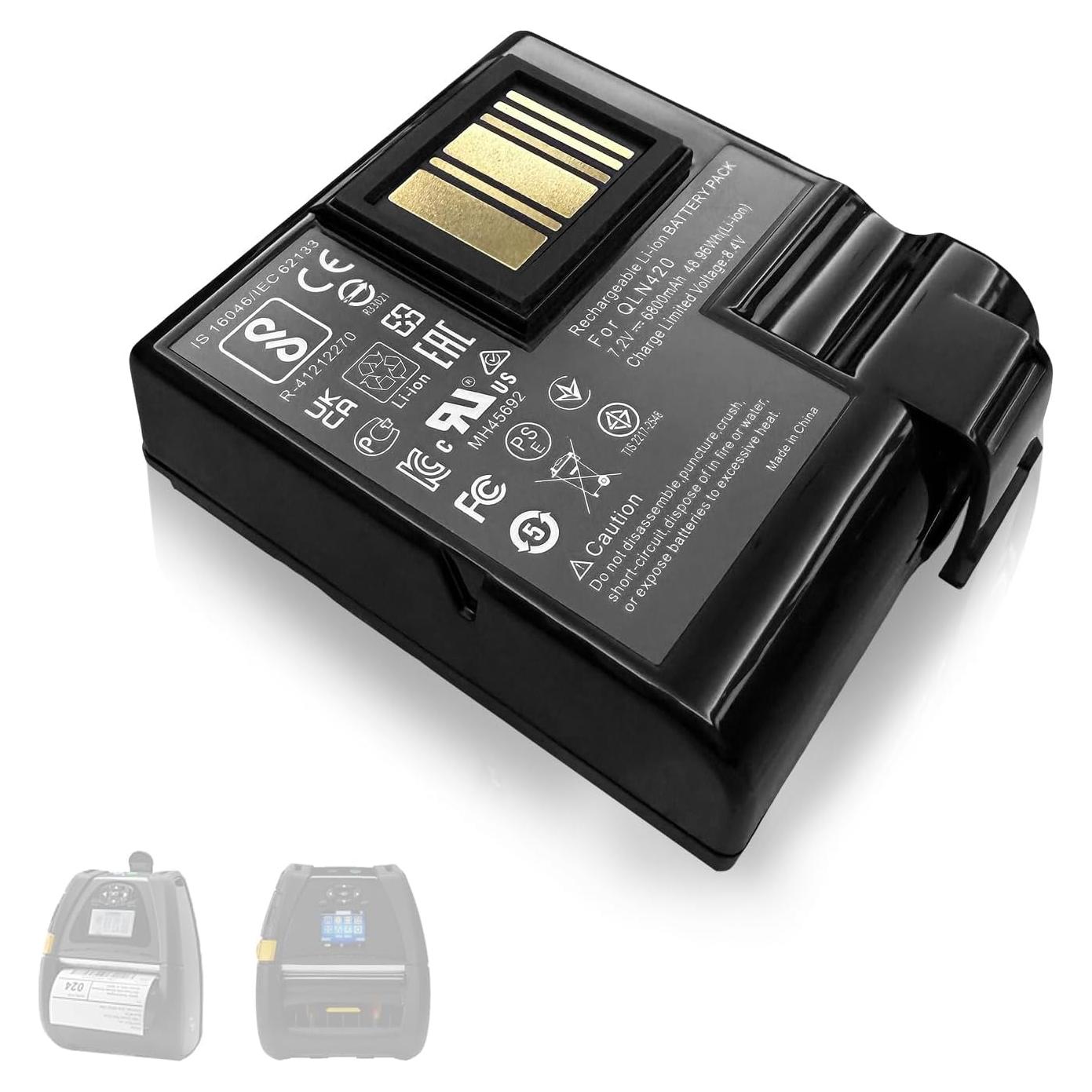 Batería de Reemplazo Zebra QLn420 ZQ630 5200mAh 48.96Wh