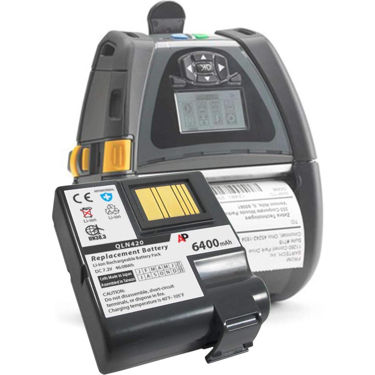 Batería de Reemplazo Artisan Power para Zebra QLn420 ZQ630 6400mAh