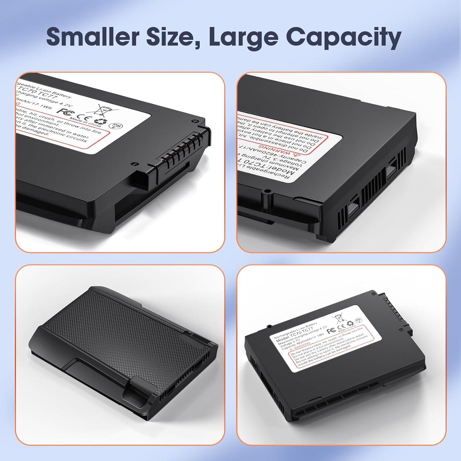 Batería de Reemplazo 4620mAh para Escáner Zebra TC70 TC75 TC77