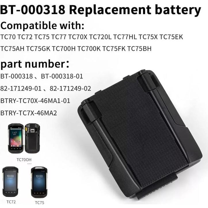 Paquete de 2 Baterías de Reemplazo ANCBD BT-000318 4620mAh