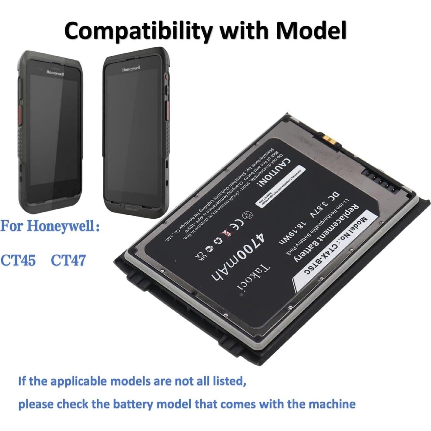 Batería de Reemplazo 4700mAh Li-ion Youejoeq CT4X-BTSC