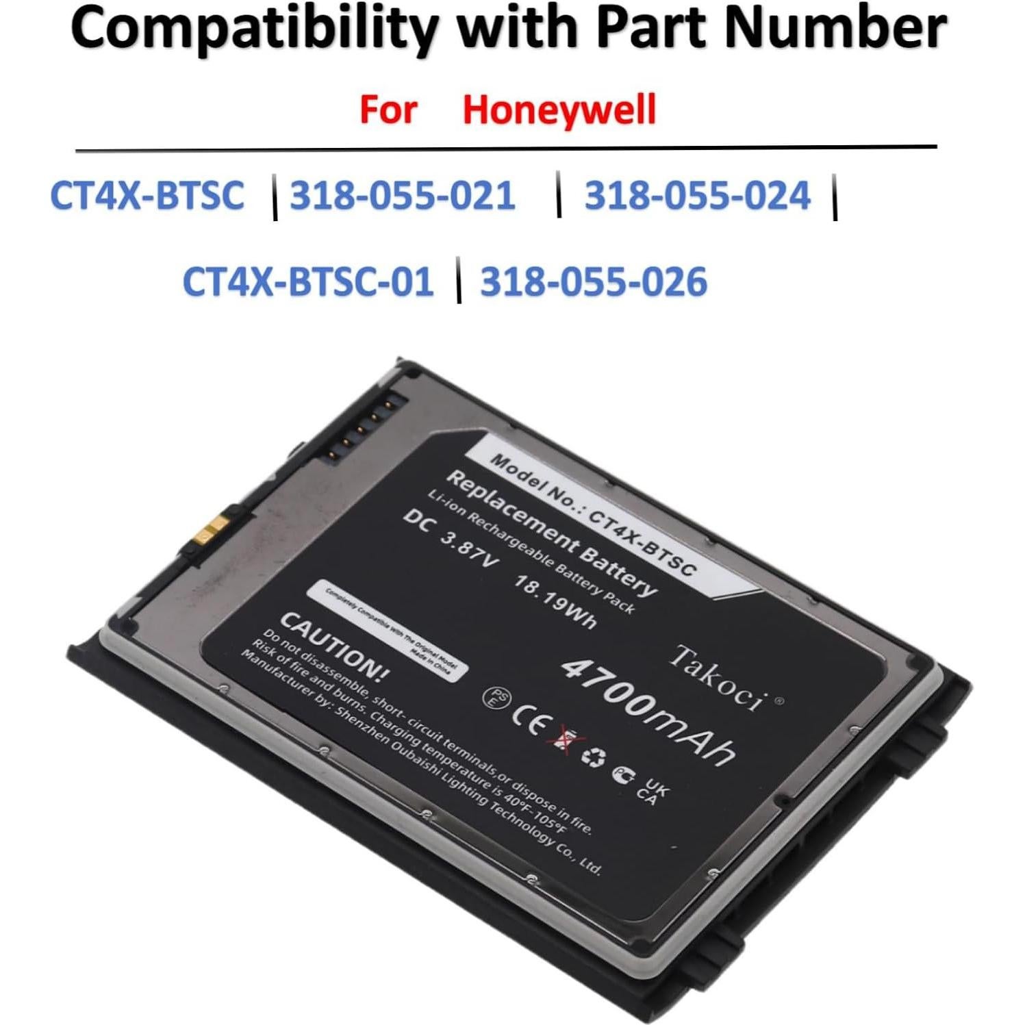 Batería de Reemplazo 4700mAh Li-ion Youejoeq CT4X-BTSC