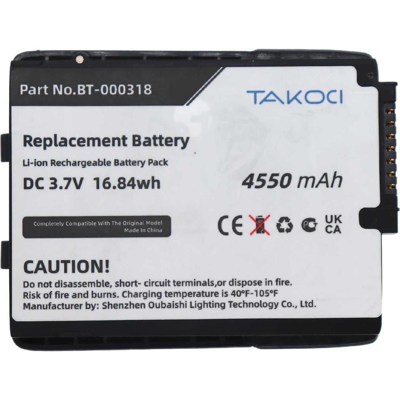 Batería de Reemplazo Li-ion 4550mAh Youejoeq para Zebra TC70 TC75