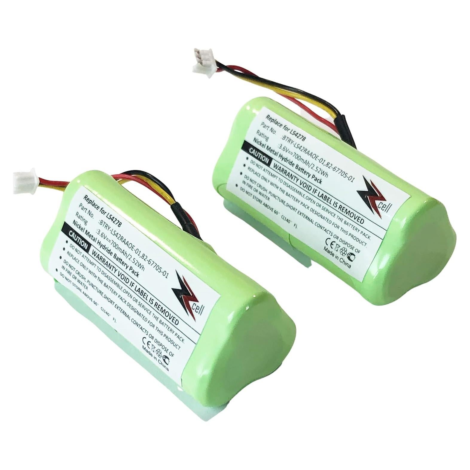 Batería Recargable Ni-MH ZZcell 2-Pack para Escáner Motorola LS4278