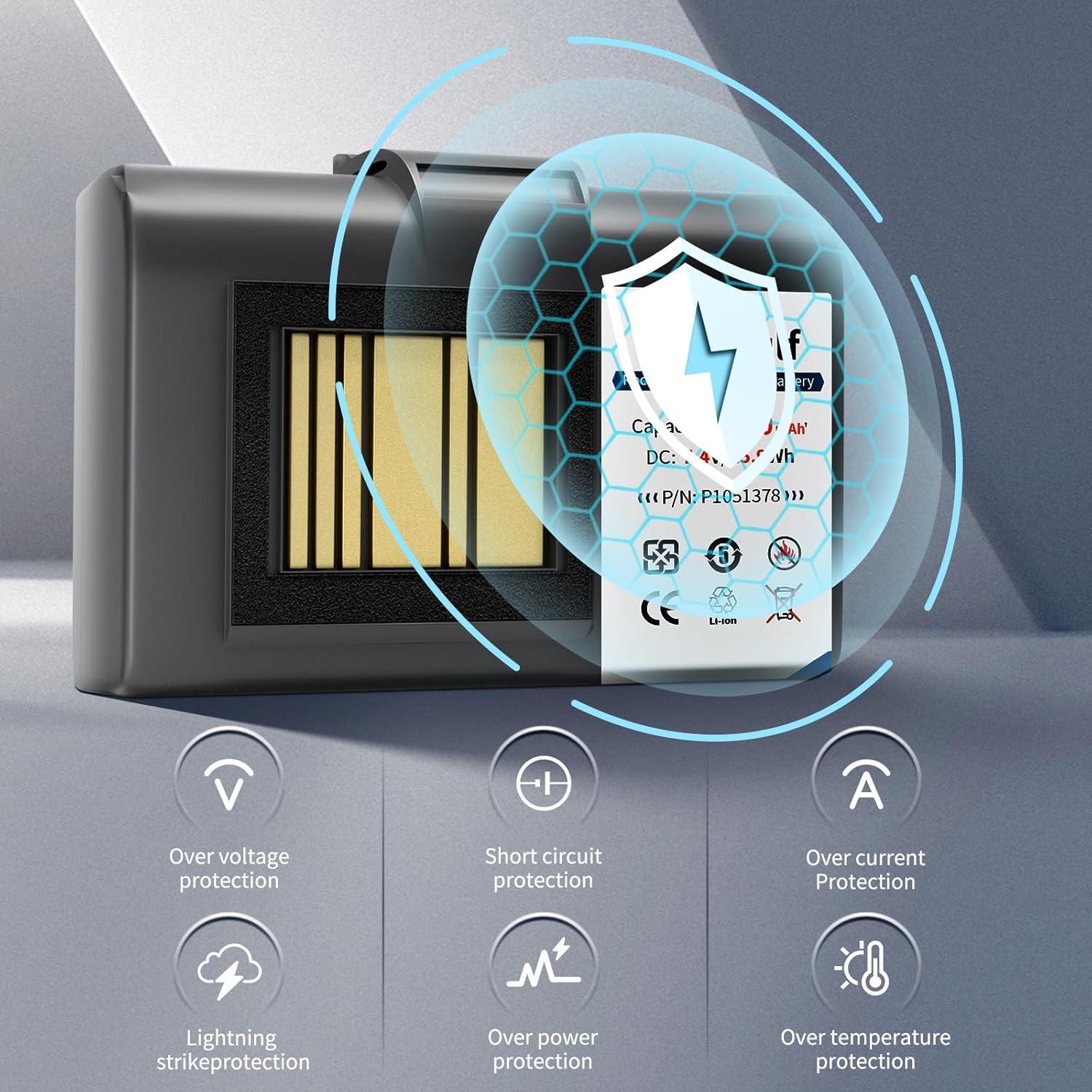 Batería de Reemplazo 3500mAh MewGulf para Impresora Zebra ZQ520 ZQ620