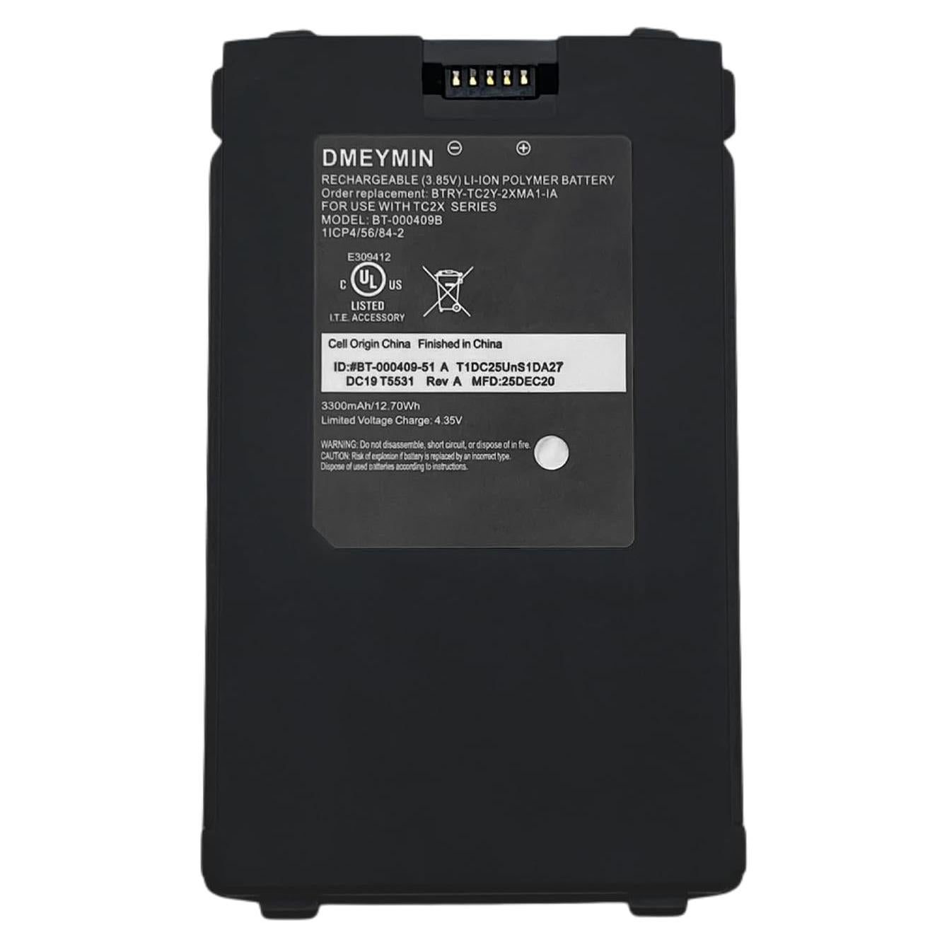 Batería de litio-ion 3300mAh DMEYMIN para escáner Zebra TC21/TC26