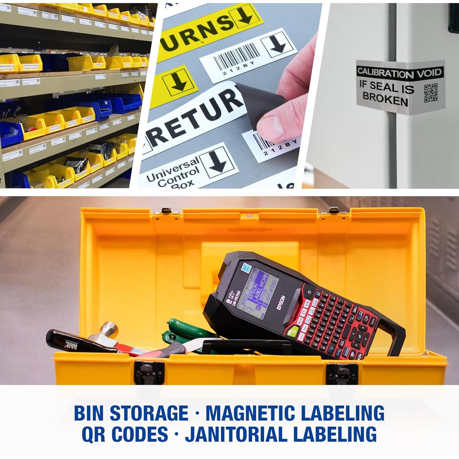 Impresora de Etiquetas Portátil Epson LABELWORKS LW-PX700 - Kit Completo