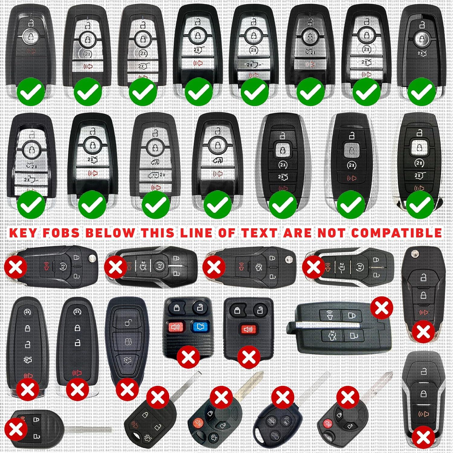 Baterías de Reemplazo Deluxe CR2450 para Llaveros Ford Lincoln (2 Pk)