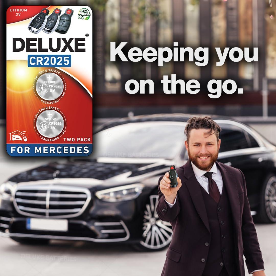 Baterías CR2025 para Llaveros Mercedes-Benz Deluxe - Paquete de 2
