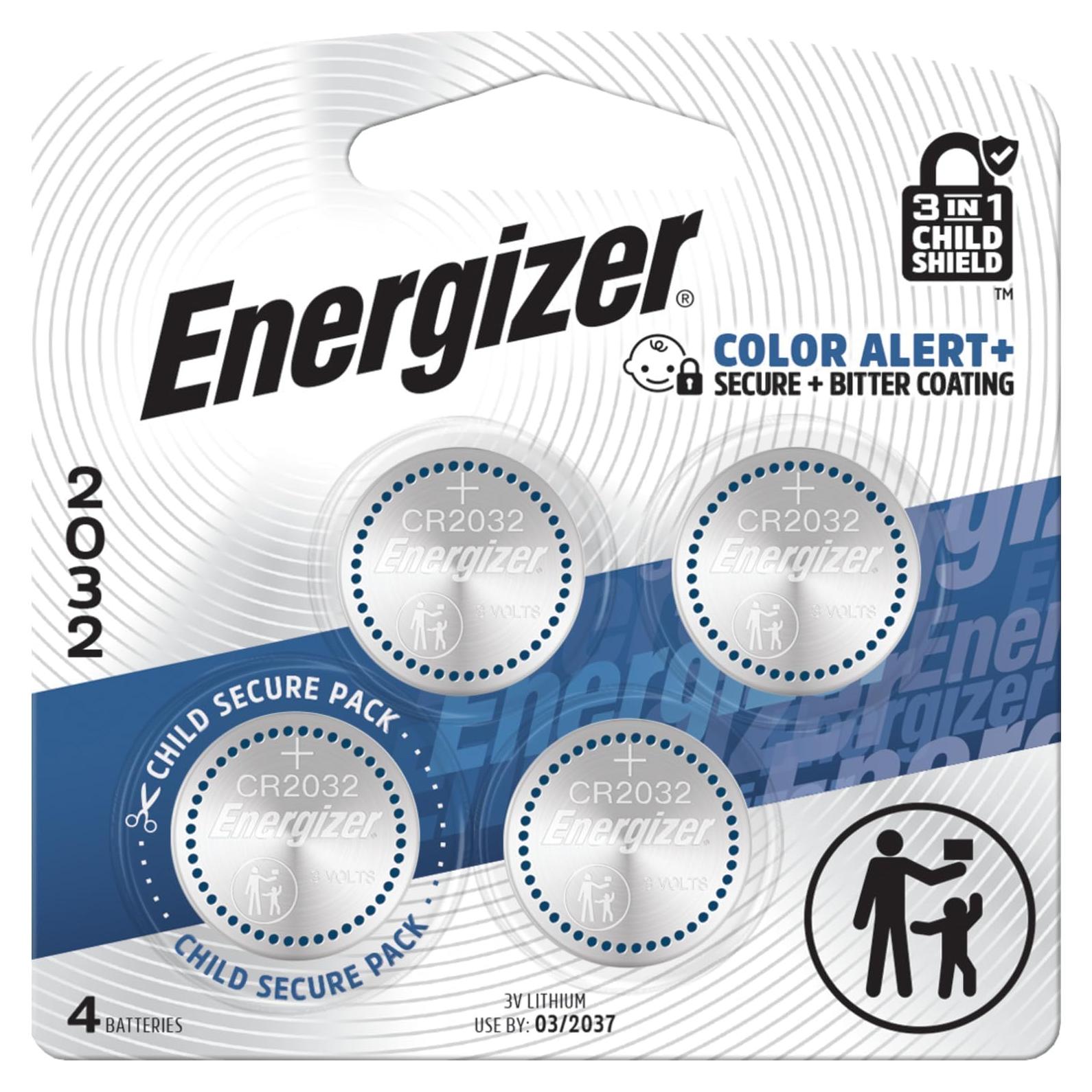 Baterías de moneda de litio Energizer 2032 - Paquete de 4