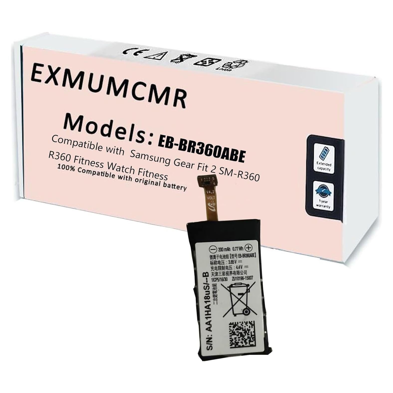 Batería de Reemplazo EB-BR360ABE para Samsung Gear Fit 2 200mAh