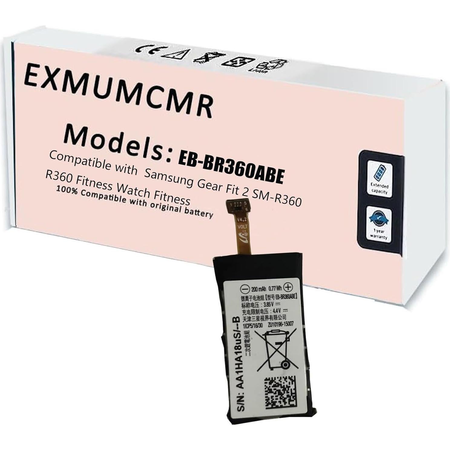 Batería de Reemplazo EB-BR360ABE para Samsung Gear Fit 2 200mAh