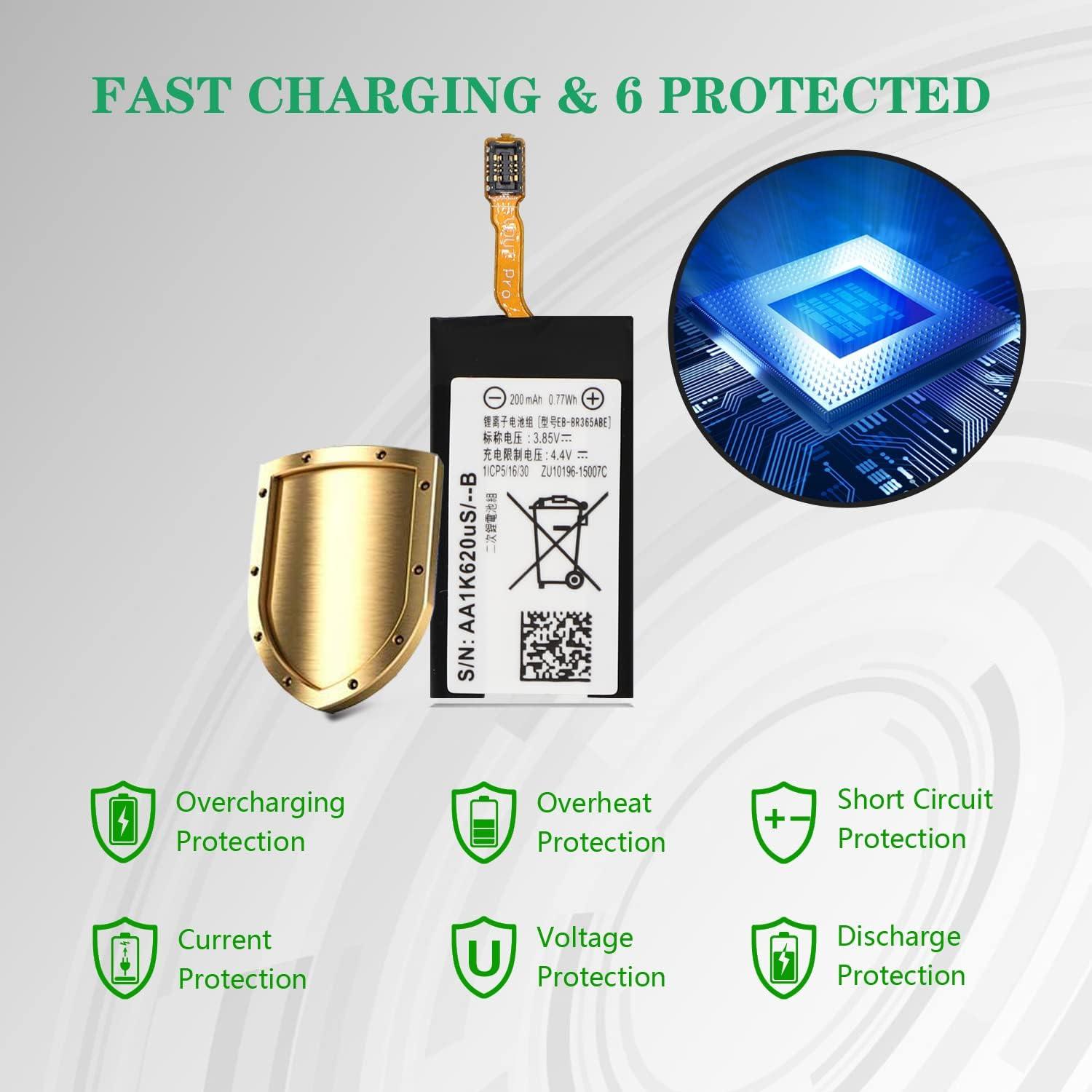 Batería de Reemplazo ASDAWN para Samsung Gear Fit 2 Pro 200mAh