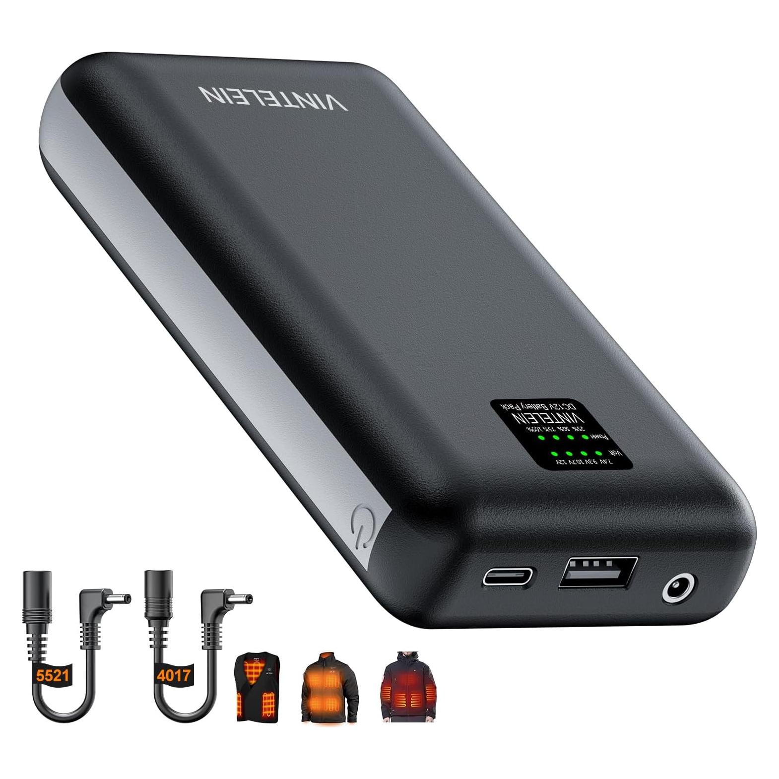 Banco de Batería Calentado 30000mAh VINTELEIN 12V/7.4V