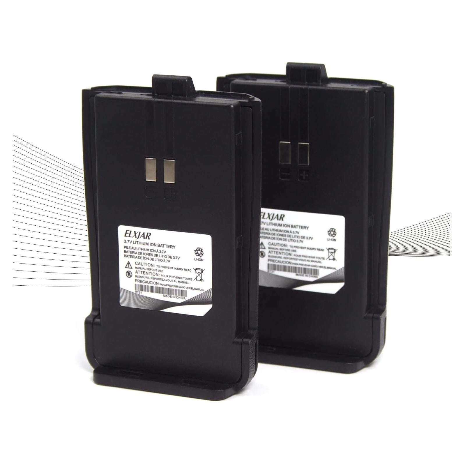 Batería Recargable Li-ion 3.7V 1000mAh elxjar para Retevis RT21