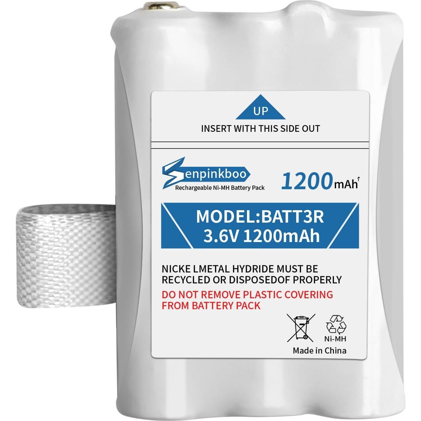 Paquete de 8 Baterías BATT3R 1200mAh para Walkie-Talkies