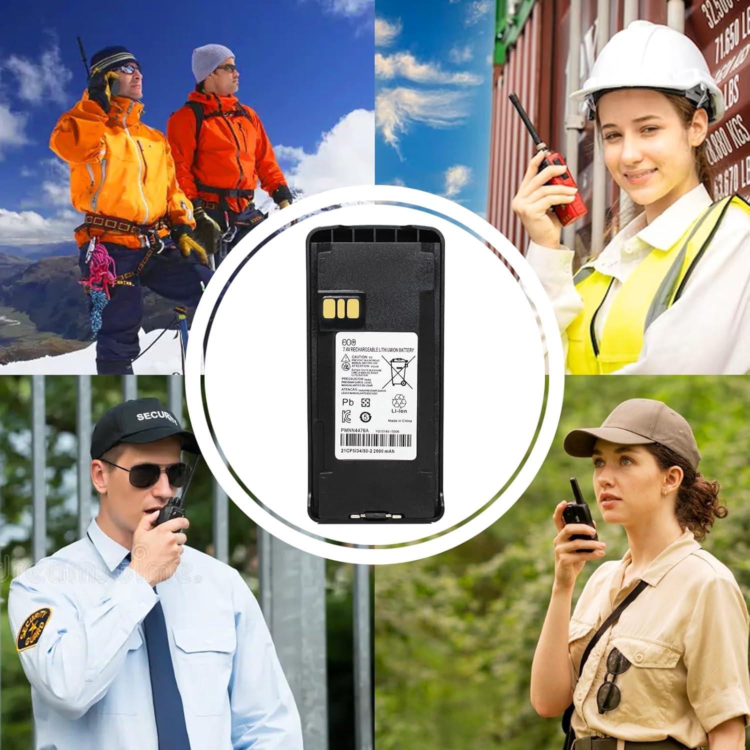 Paquete de 5 Baterías Li-ion 7.4V 2600mAh Motorola PMNN4476A