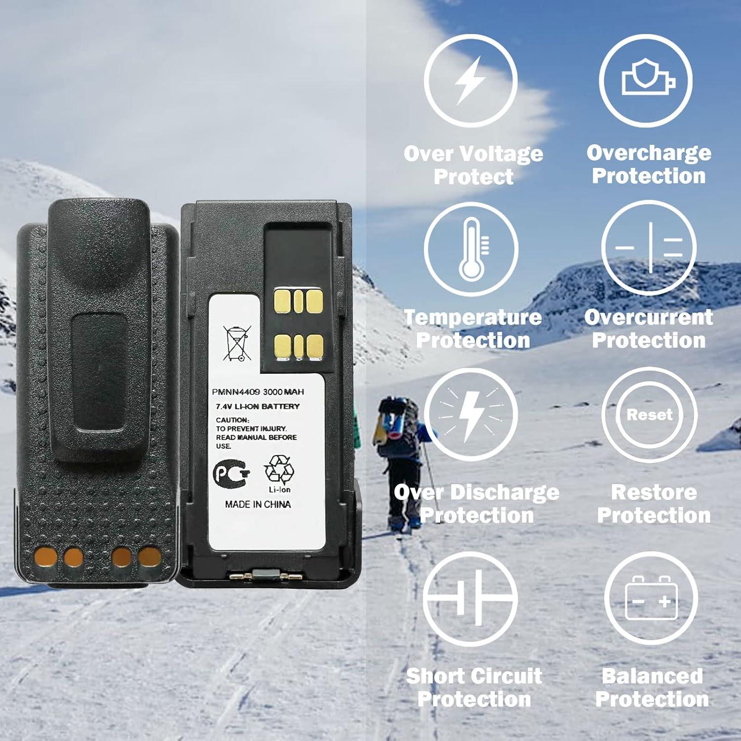 Batería 3000mAh Li-ion Teseko para Radio Bidireccional Motorola