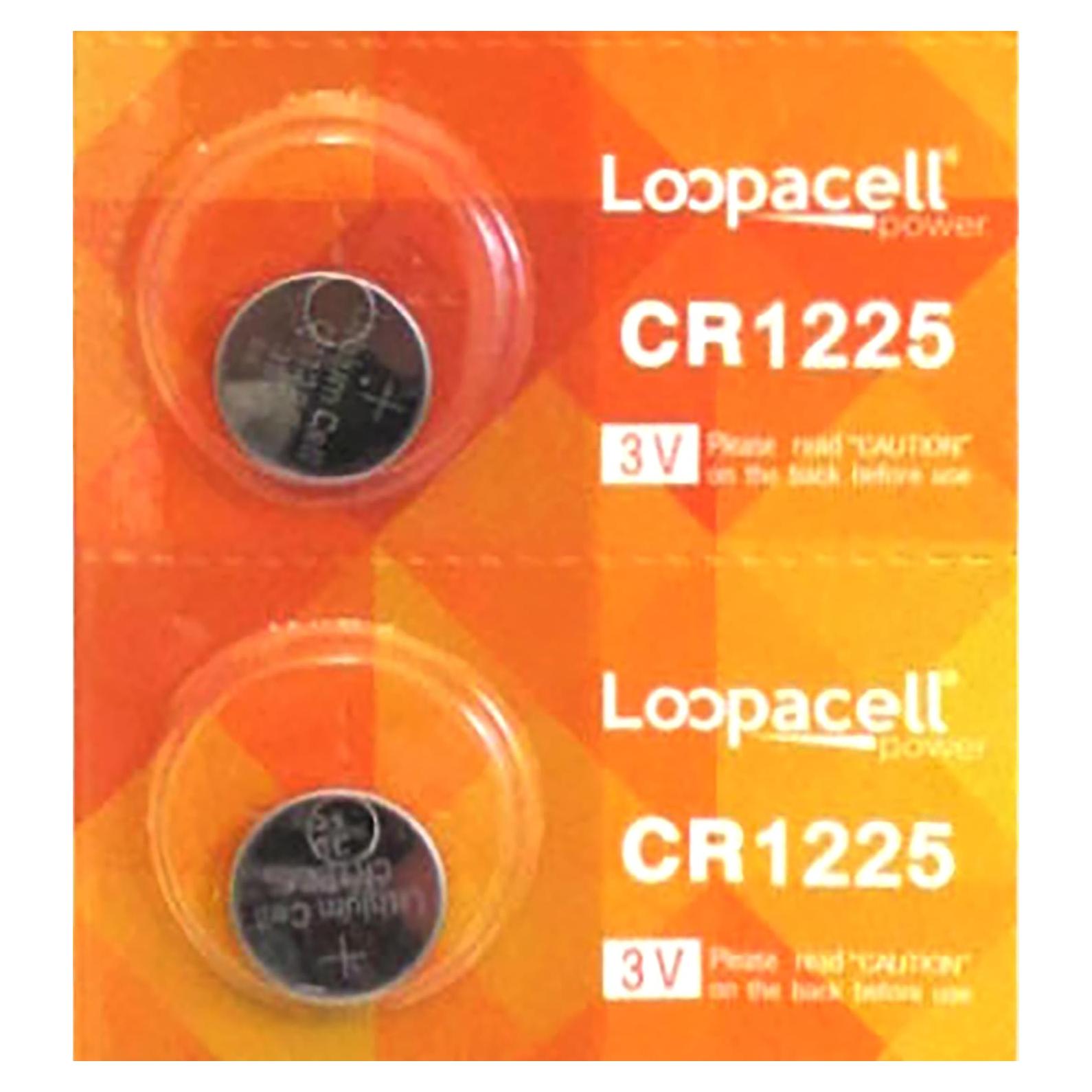 Baterías Loopacell CR1225 3V - 2 Paquetes de 5 Piezas