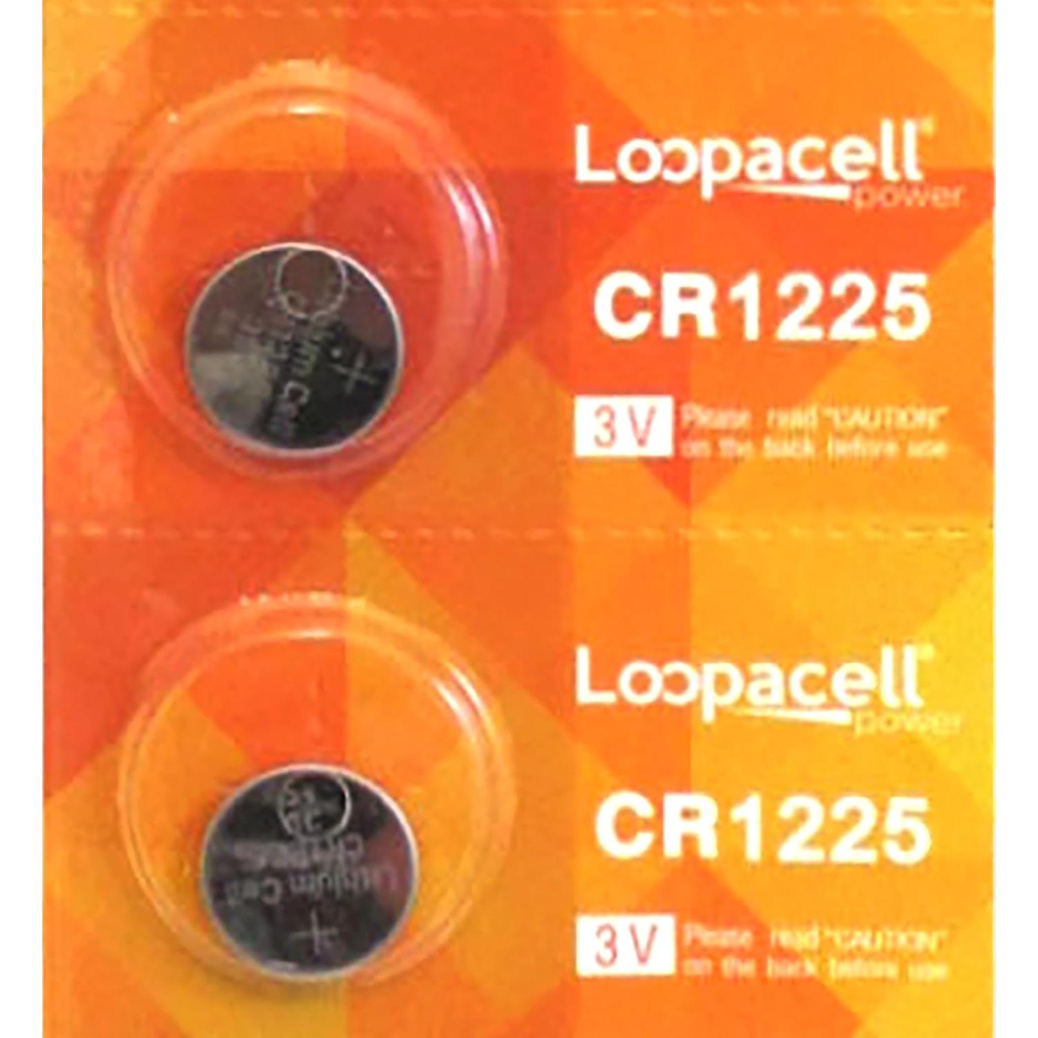 Baterías Loopacell CR1225 3V - 2 Paquetes de 5 Piezas