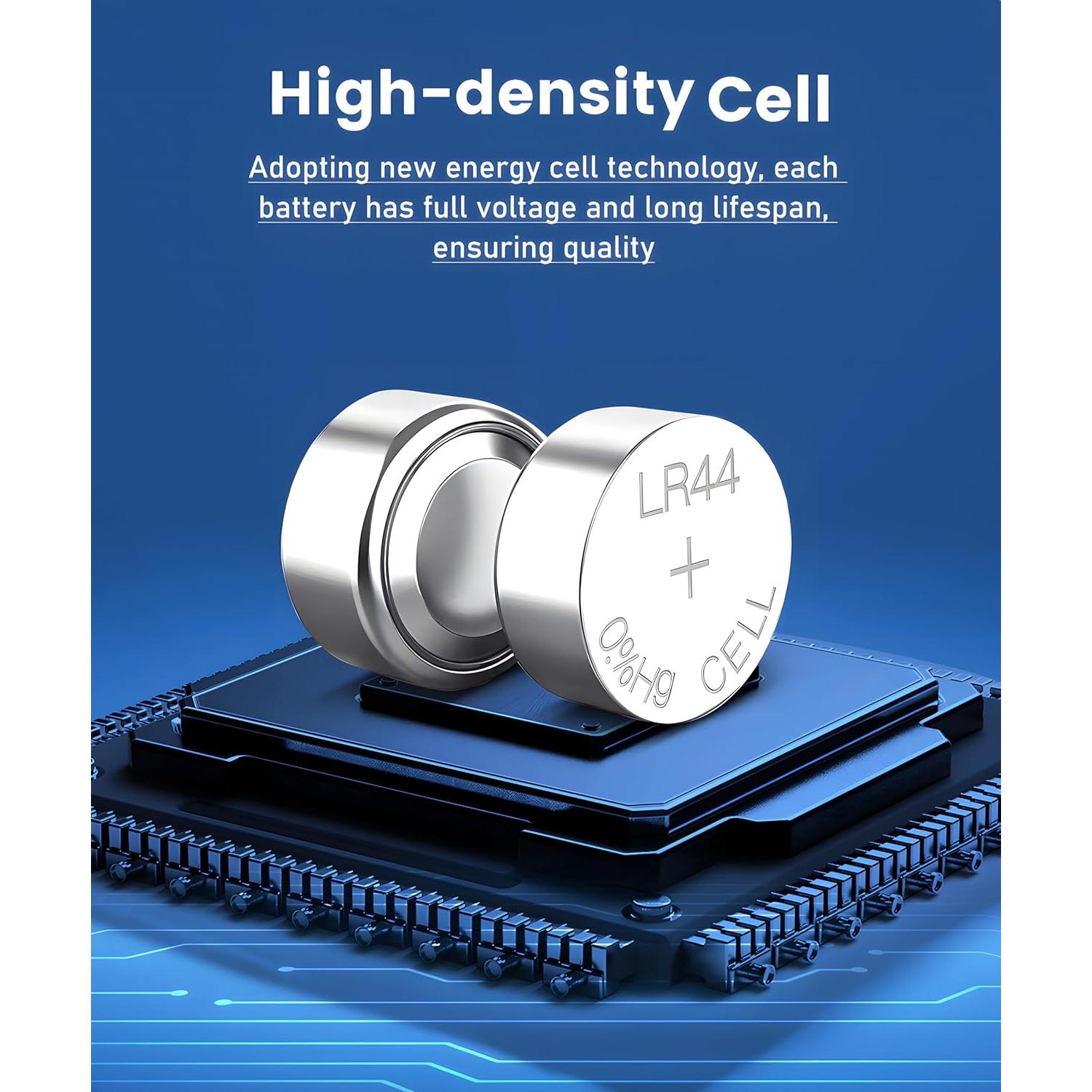 Paquete de 40 Baterías LR44 YKM 1.5V para Reloj y Termómetro
