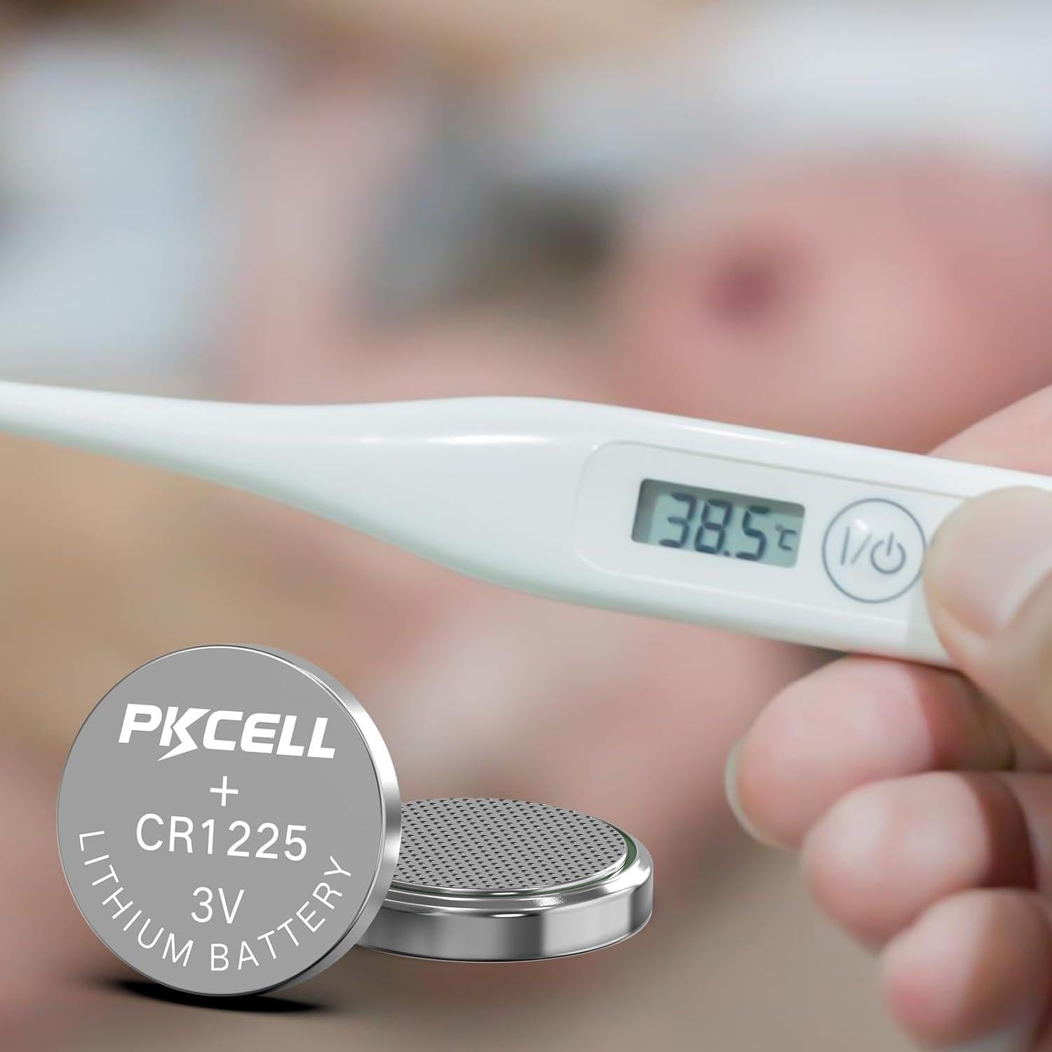 Batería de Litio PKCELL CR1225 3V - 5 Unidades