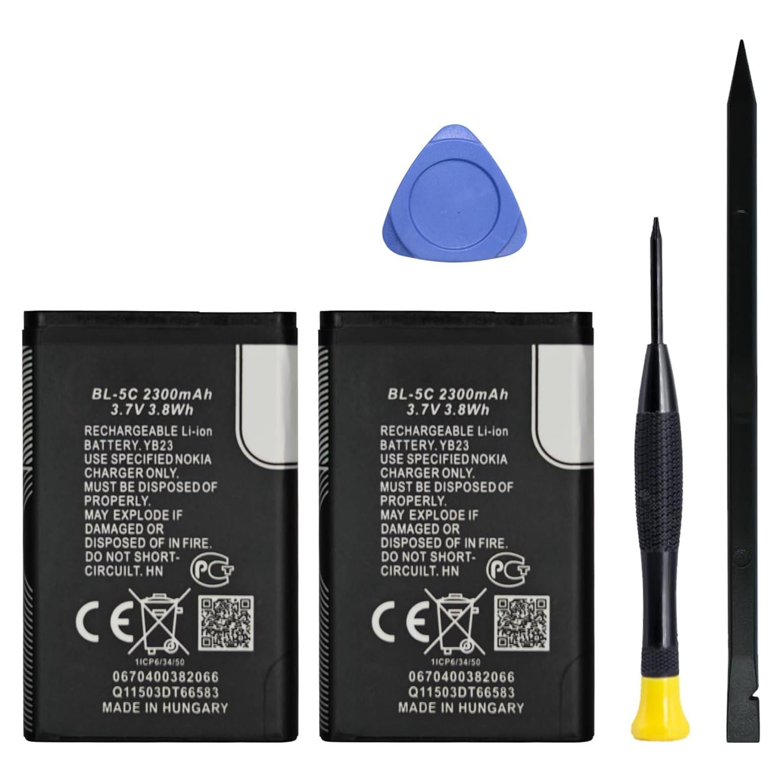 Batería recargable GREEN FUSION BL-5C 2300mAh 2-Pack