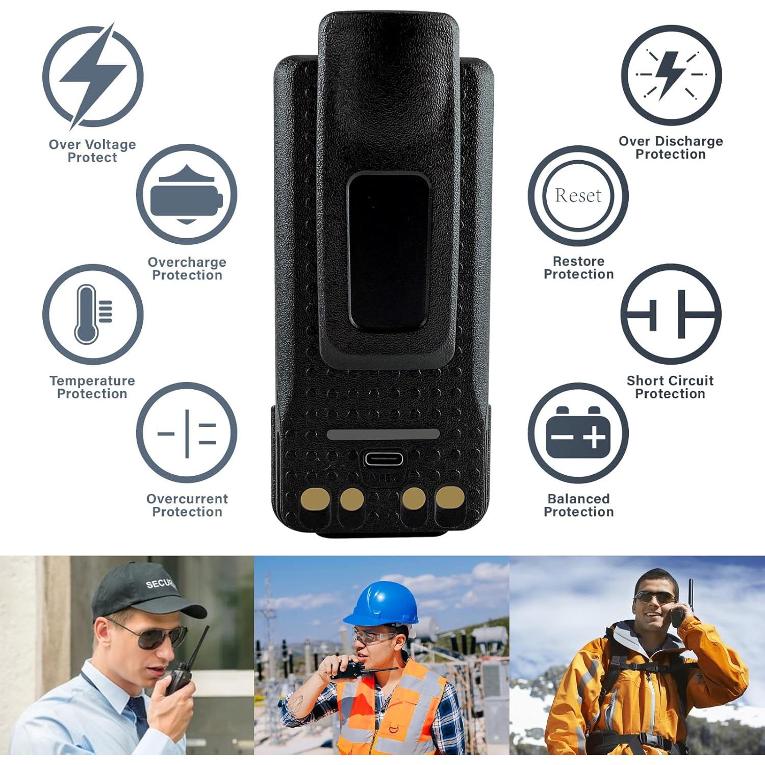 Batería de Reemplazo 3000mAh JINTION para Motorola PMNN4409