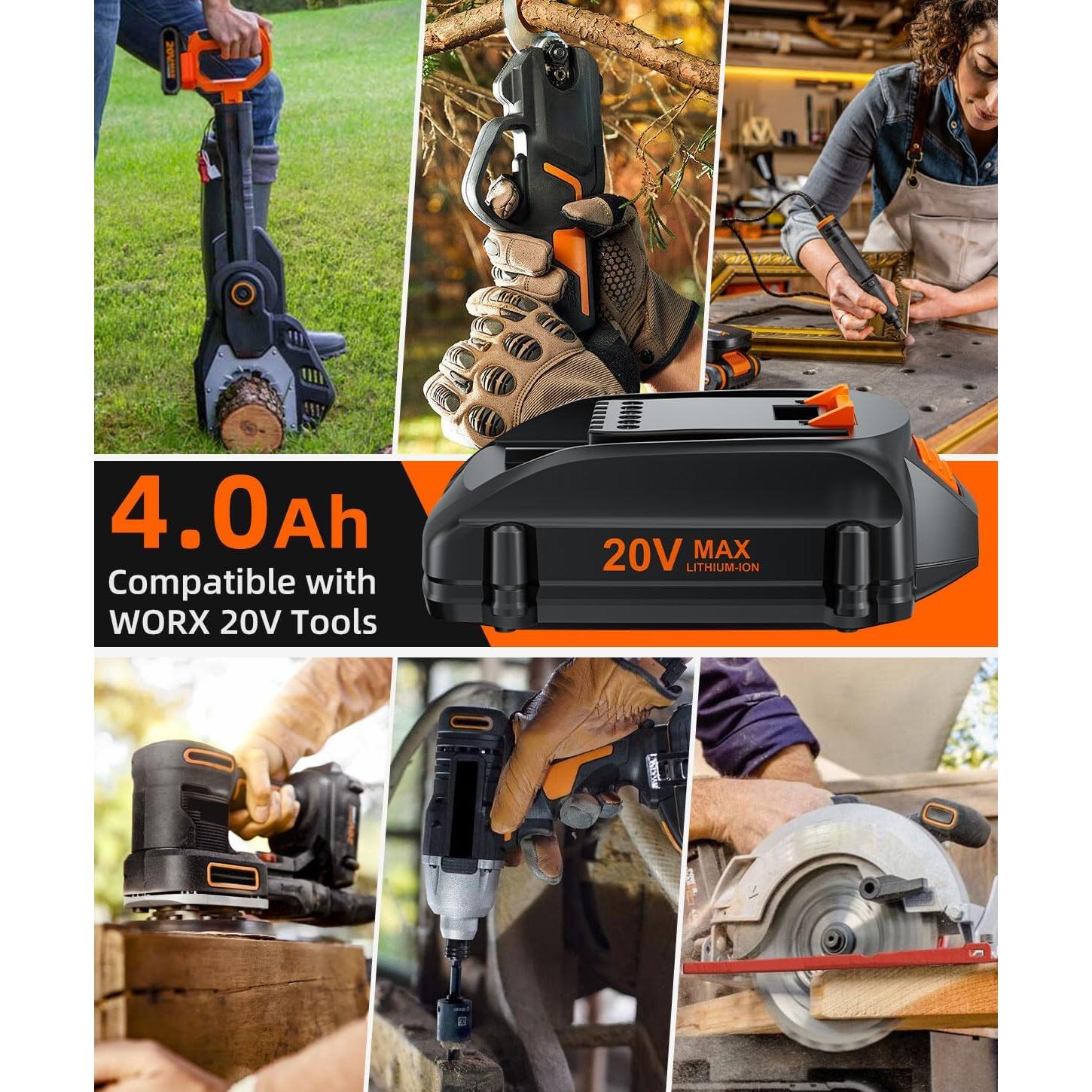Batería de Reemplazo 20V 3.5Ah Bonadget para WORX WA3525