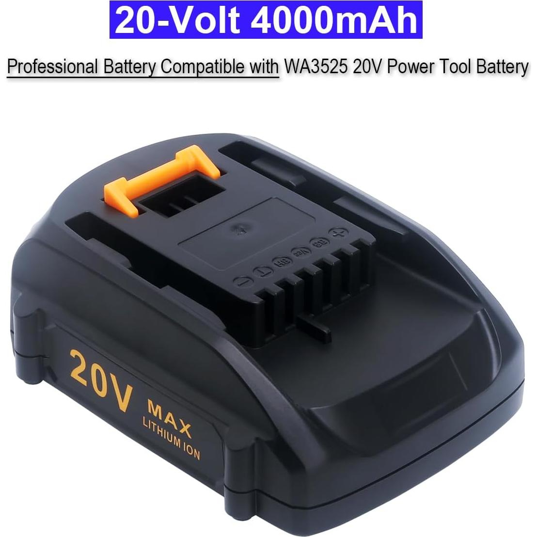 Batería de Litio 20V 4.0Ah Biswaye WA3525 - Reemplazo Herramientas