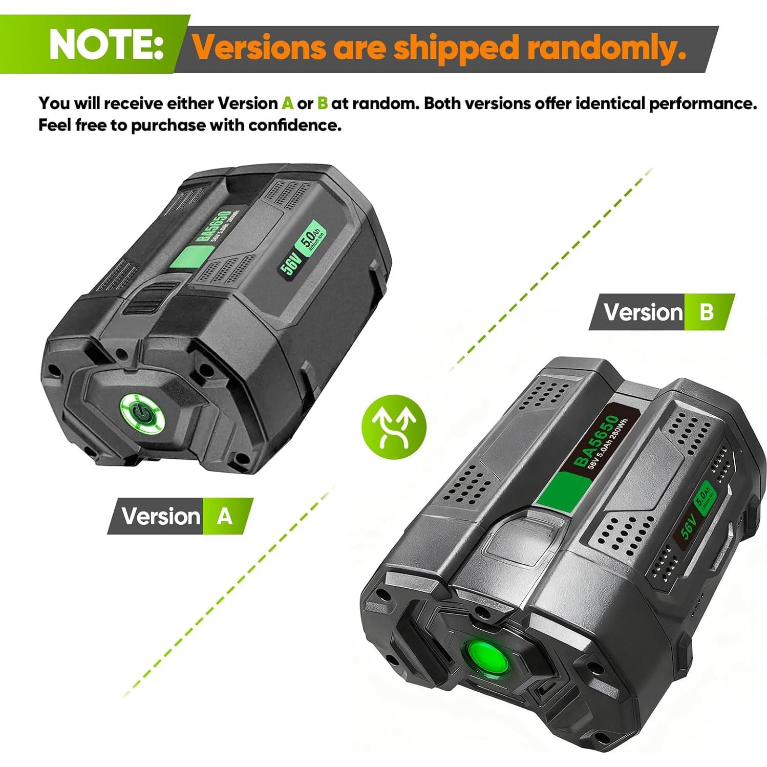 Batería de iones de litio 56V 5.0Ah EGO BA2800 BA4200