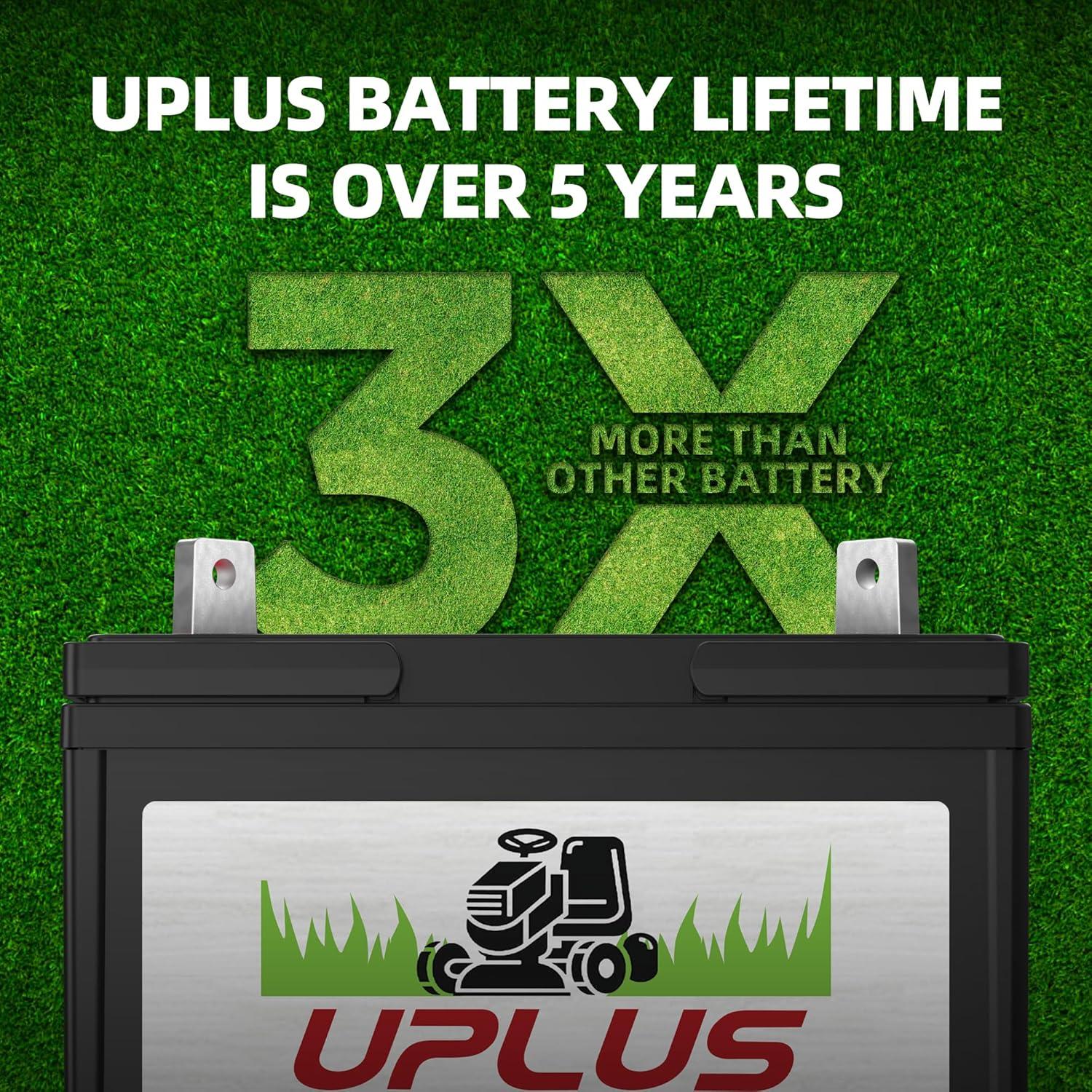 Batería AGM UPLUS 12V 23Ah 280CCA para Cortacésped y Tractores