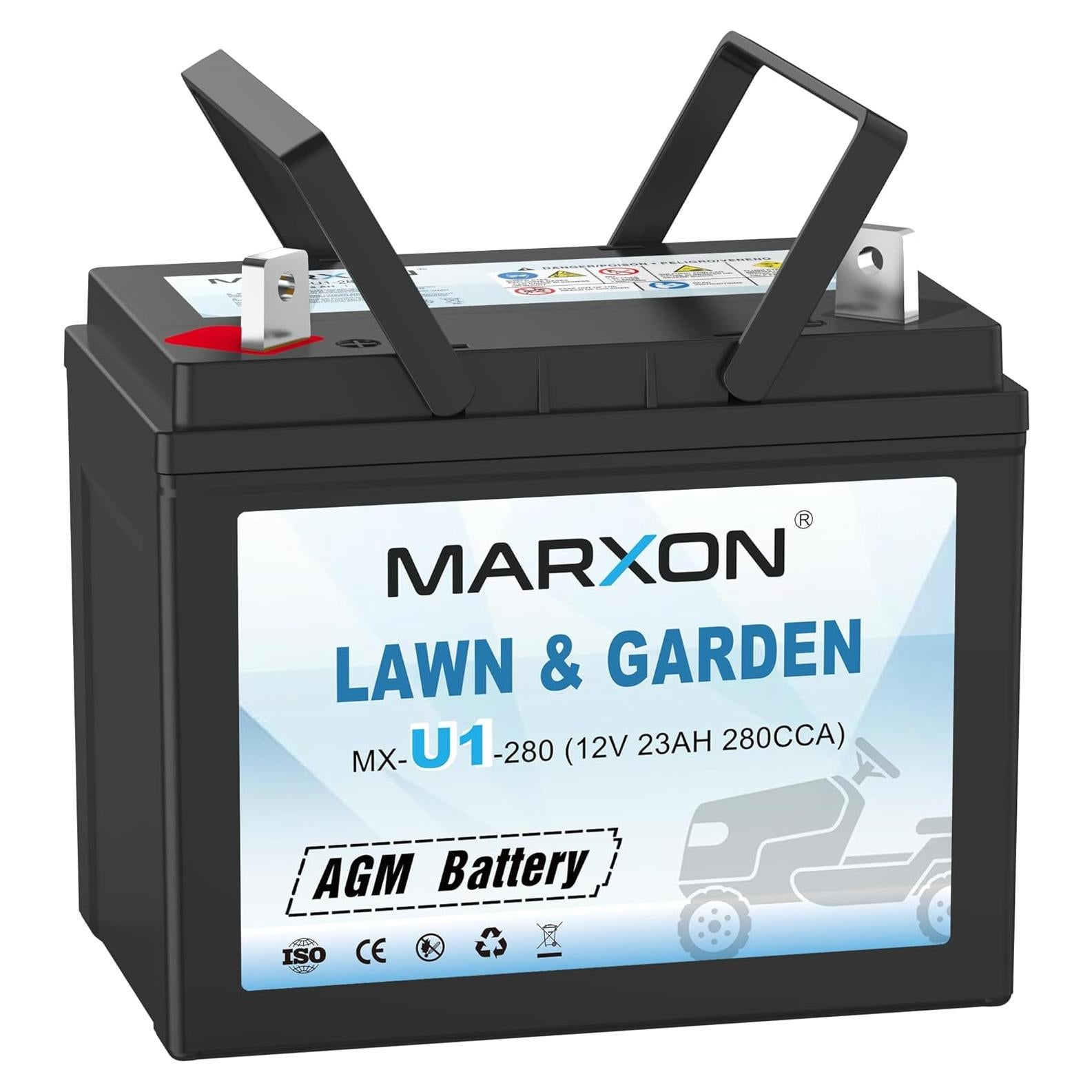 Batería AGM MARXON U1 280CCA para Cortacésped 12V