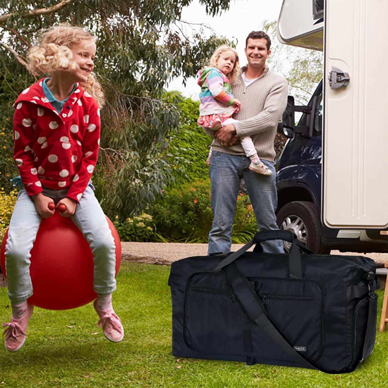 Bolsa de Viaje Fmeida 65L Plegable con Compartimento para Zapatos