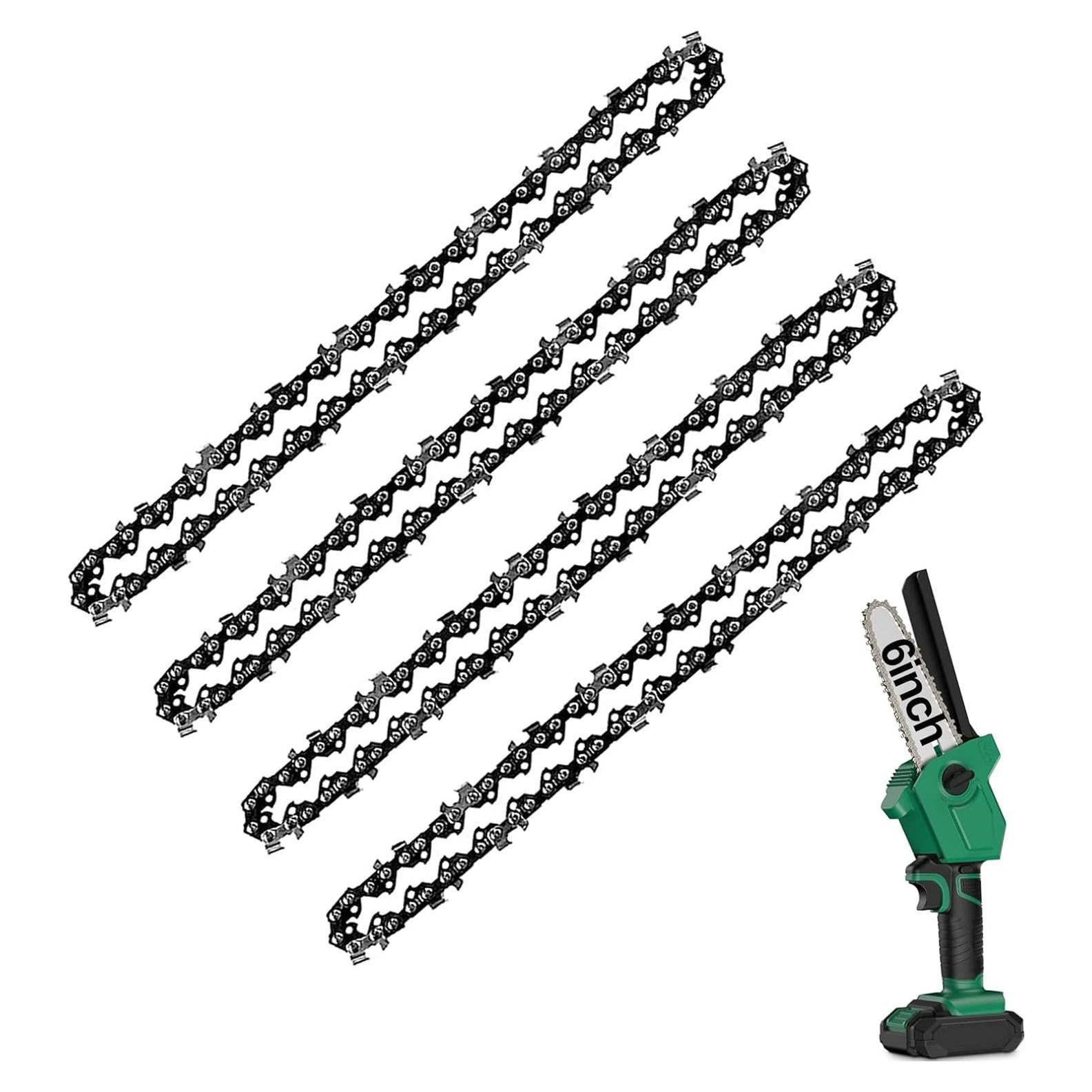 Cadena de sierra de 6 pulgadas PANZHENG - 4 piezas de acero