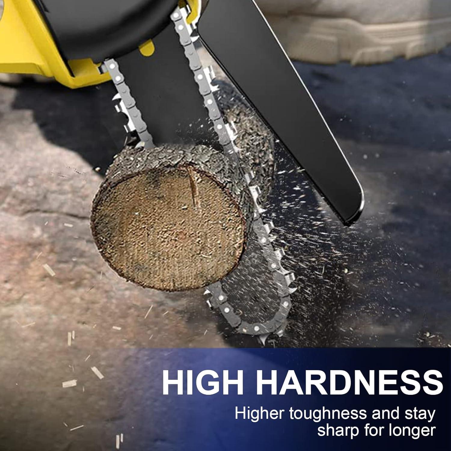 Cadena de sierra de 6 pulgadas PANZHENG - 4 piezas de acero